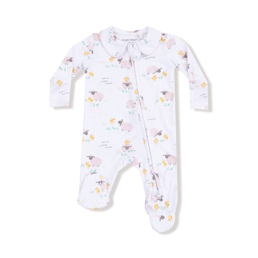 Just Hatched Pink Peter Pan 2 Way Zipper Footie