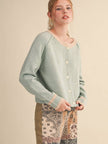 Knit Cardigan with Contrast Trim1