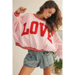 LOVE Letter Sweatshirt in Pink