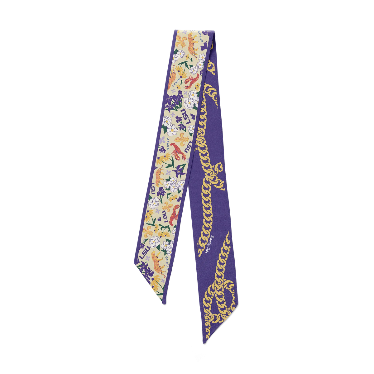 Saturday Silks LSU Tigers Skinny Scarf - Little Miss Muffin Children & Home