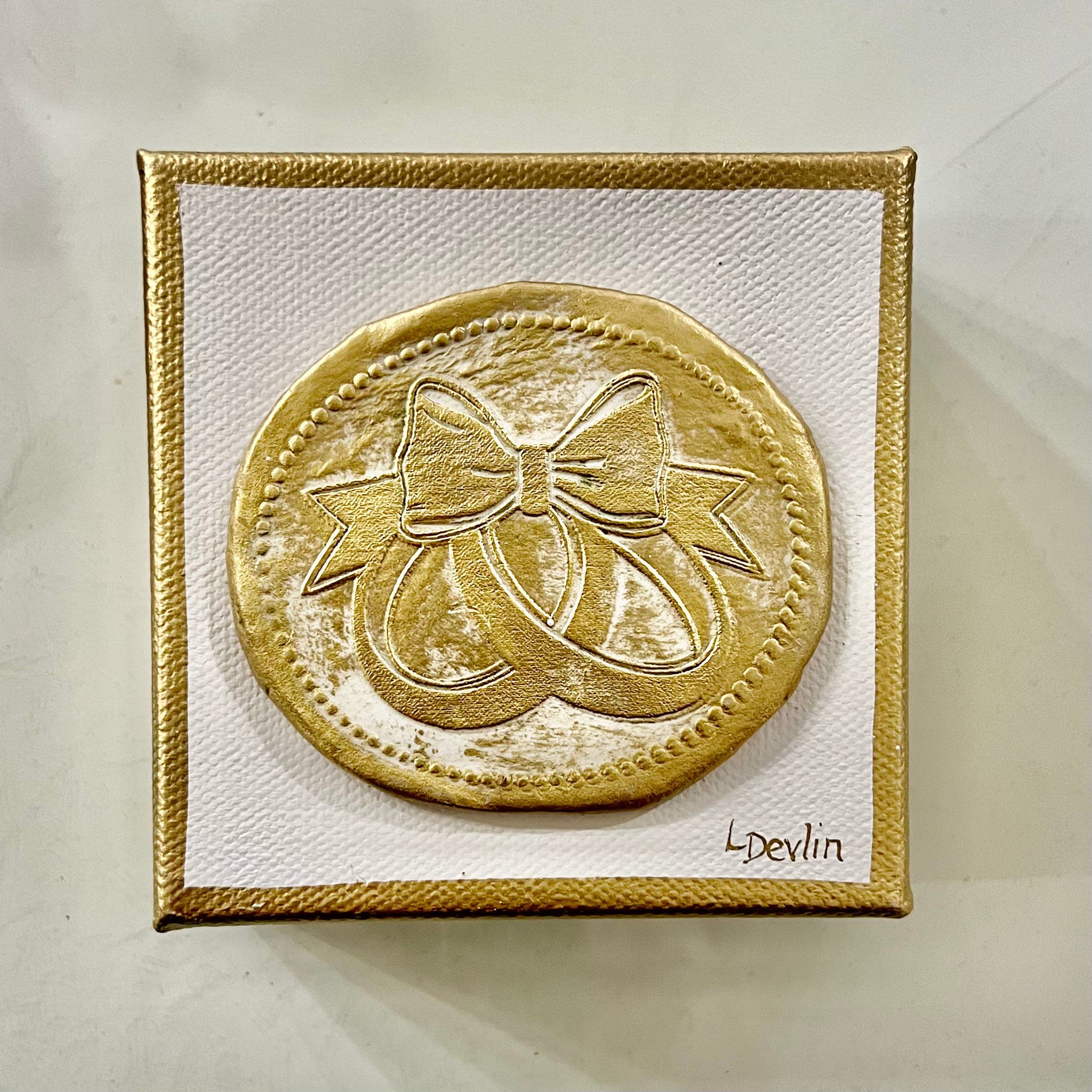 Lisa Devlin Designs Lisa Devlin Designs Canvas Wedding Rings (Clay Design) - Little Miss Muffin Children & Home