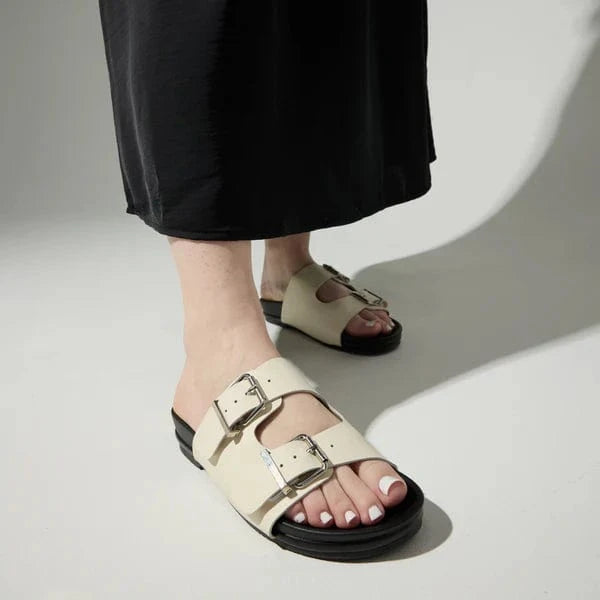 Yosi Samra Maya Footbed Sandal in Bone Leather - Little Miss Muffin Children & Home