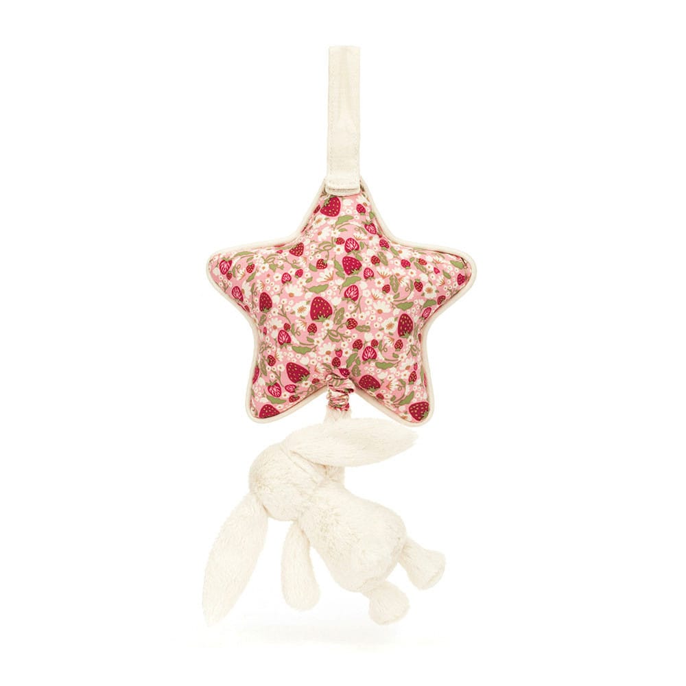 Jellycat Blossom Cream Bunny 'Berry' Musical Pull - Little Miss Muffin Children & Home