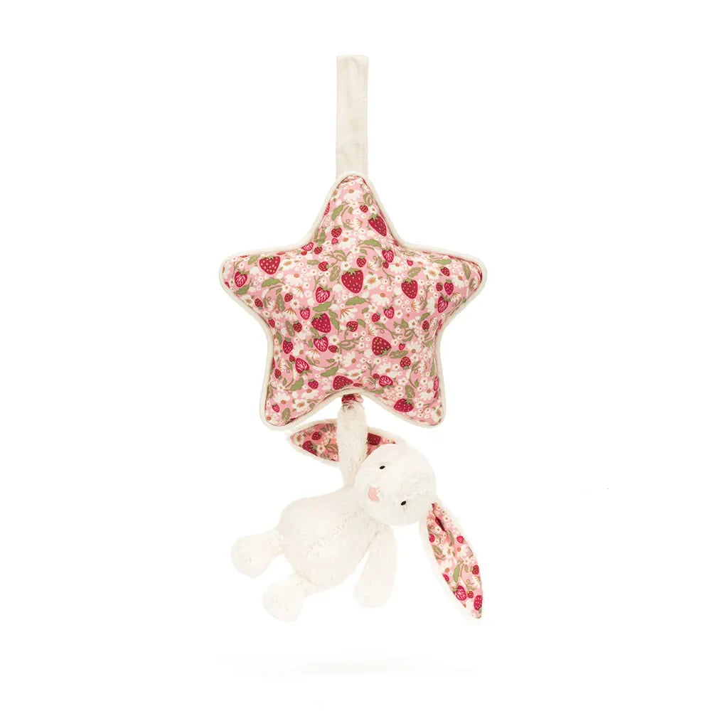 Jellycat Blossom Cream Bunny 'Berry' Musical Pull - Little Miss Muffin Children & Home