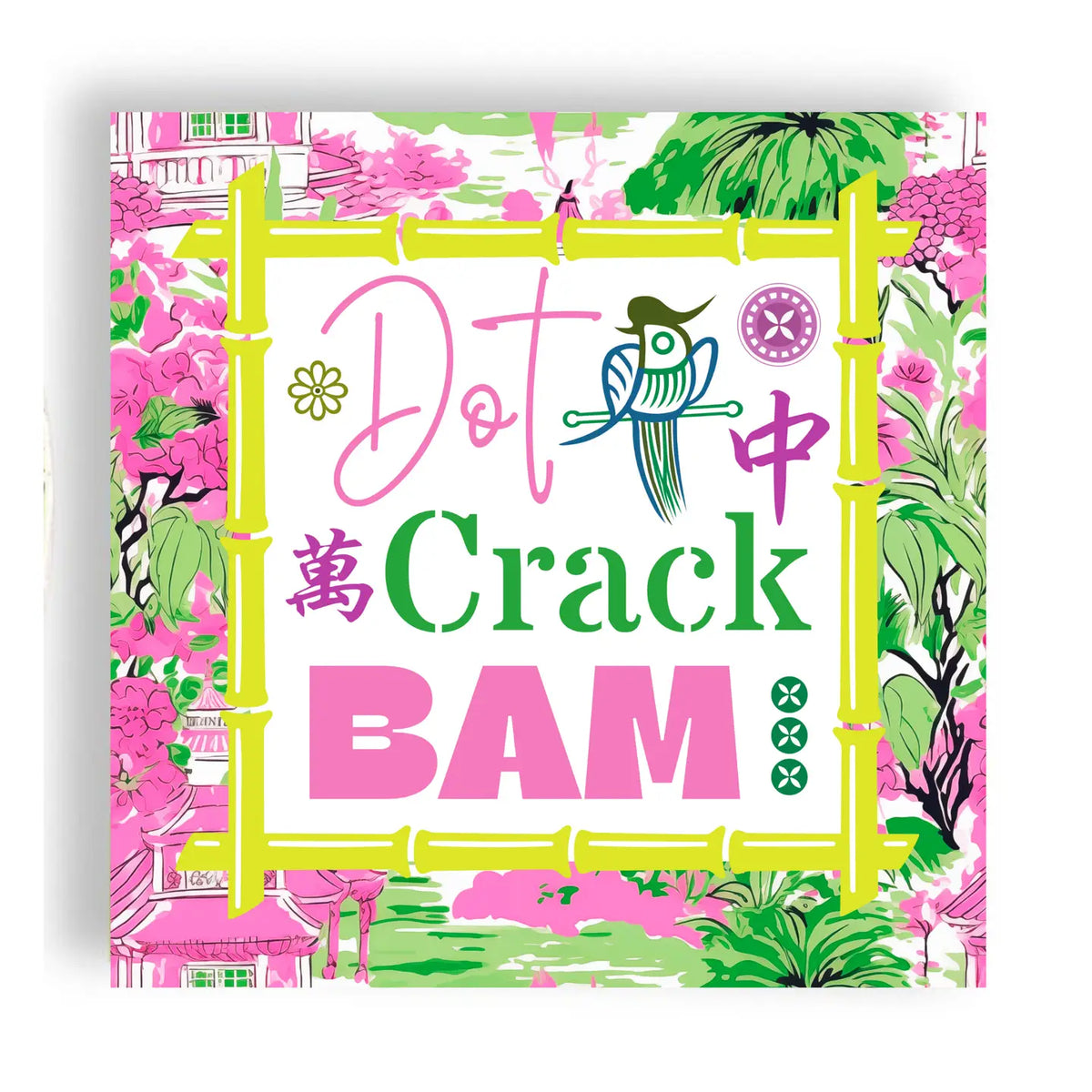 Fabuplates Mahjong 24ct 3-ply Cocktail Napkin - Little Miss Muffin Children & Home