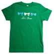 Tulane Let's Geaux bow tee for girls