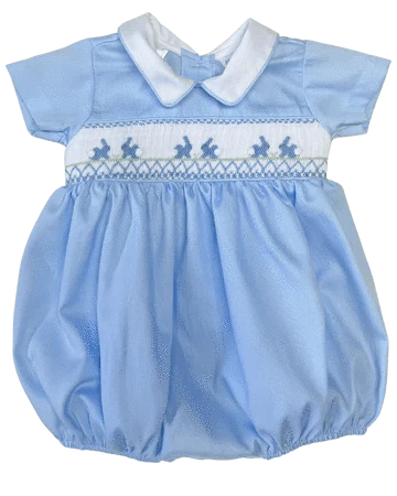 Lulu Bebe Lulu Bebe Bunny Smocked Noah Bubble - Little Miss Muffin Children & Home