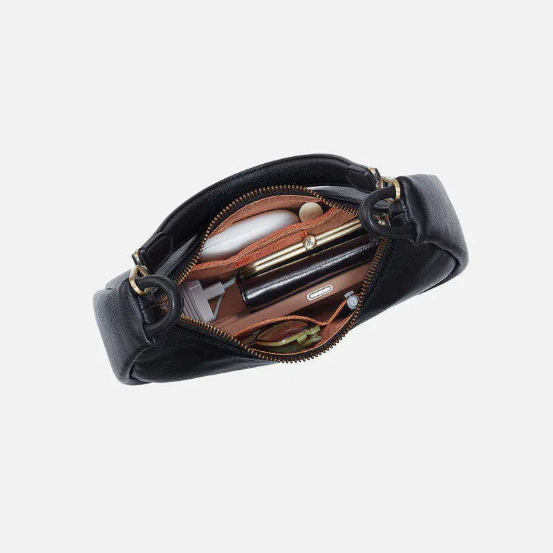 Hobo Cass Small Shoulder in Pebbled Leather Black - Little Miss Muffin Children & Home