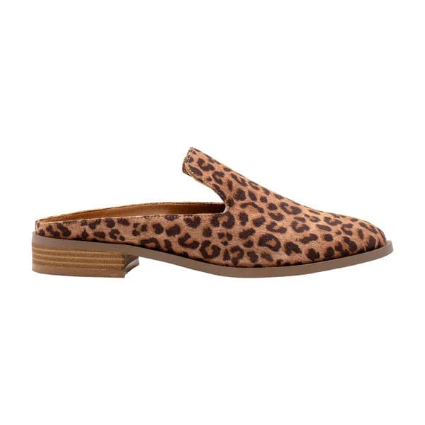 Volatile Avery Faux Leather Step in Mule, Leopard - Little Miss Muffin Children & Home