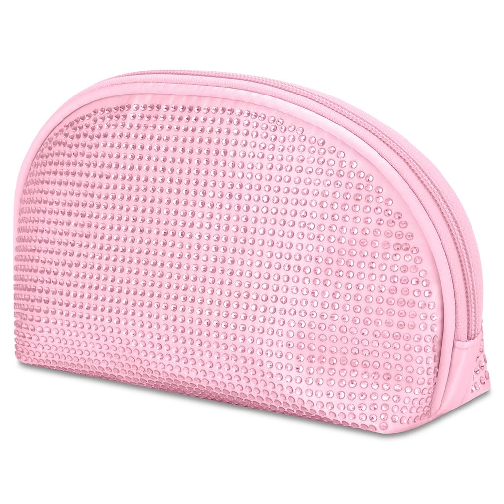 iScream Pink Rhinestone Oval Cosmetic Bag - Little Miss Muffin Children & Home