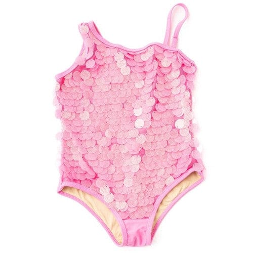 Pink Paillettes 1 Shoulder