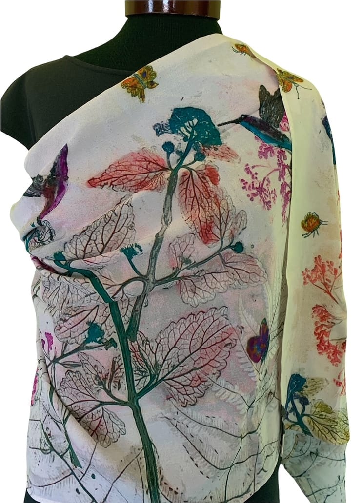 Nina J Pollination Garden Cotton Scarf - Little Miss Muffin Children & Home