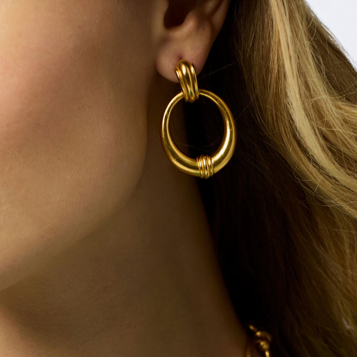 Julie Vos Gold Portofino Doorknocker Earring - Little Miss Muffin Children & Home
