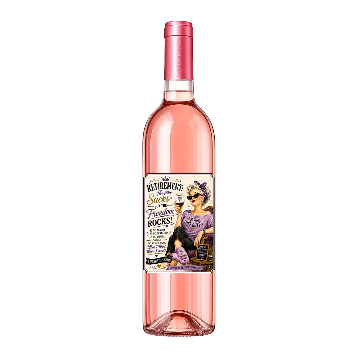 Sassy Talkin Sassy Vine Retirement Wine Label - Little Miss Muffin Children & Home