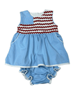 Ric Rac & Stars Bloomer Set