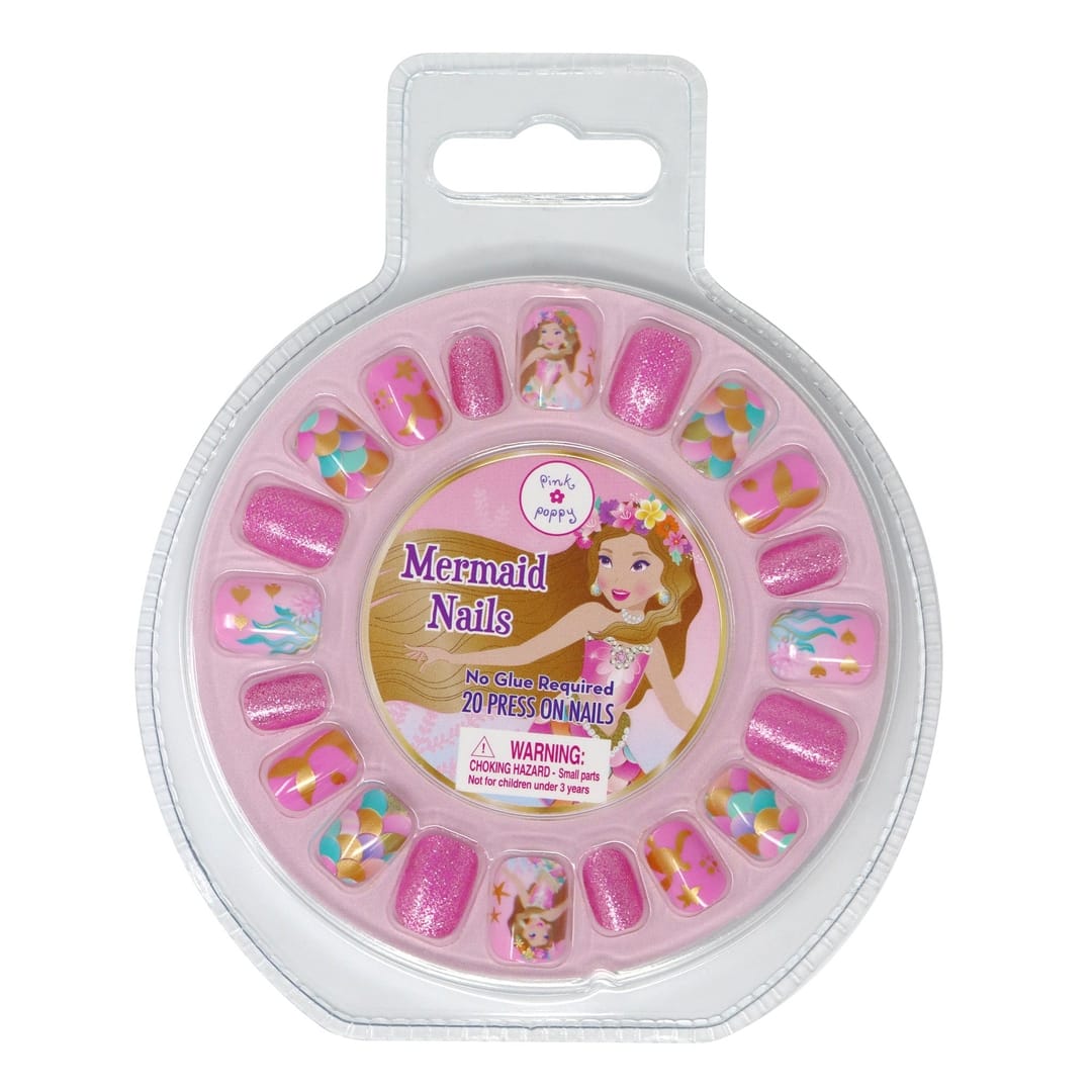 Pink Poppy Pink Poppy Enchanted Mermaid Press On Nails - Little Miss Muffin Children & Home