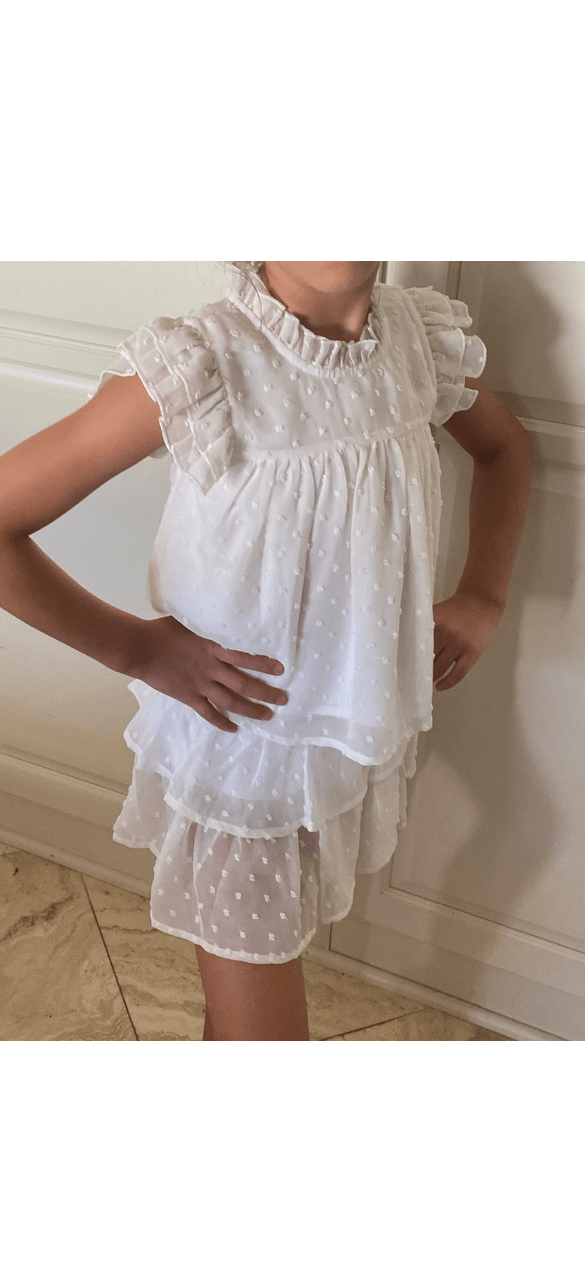 Lulu Bebe Lulu Bebe Tia Tiered Skirt Set - Little Miss Muffin Children & Home