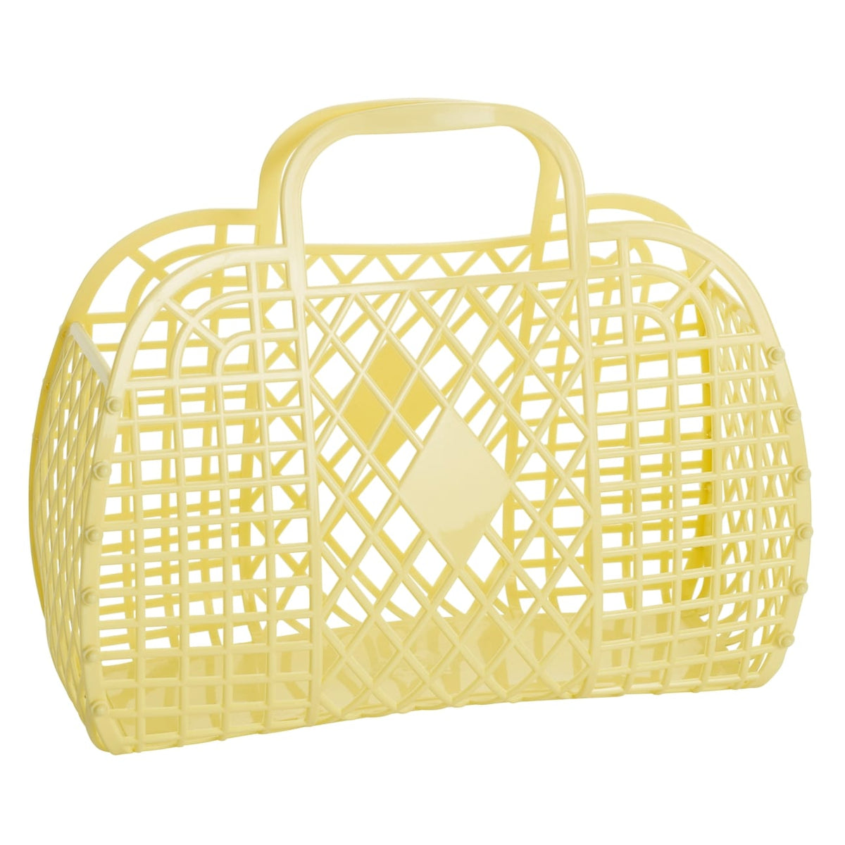 Sun Jellies Retro Basket Jelly Bag in Primrose Yellow - Little Miss Muffin Children & Home