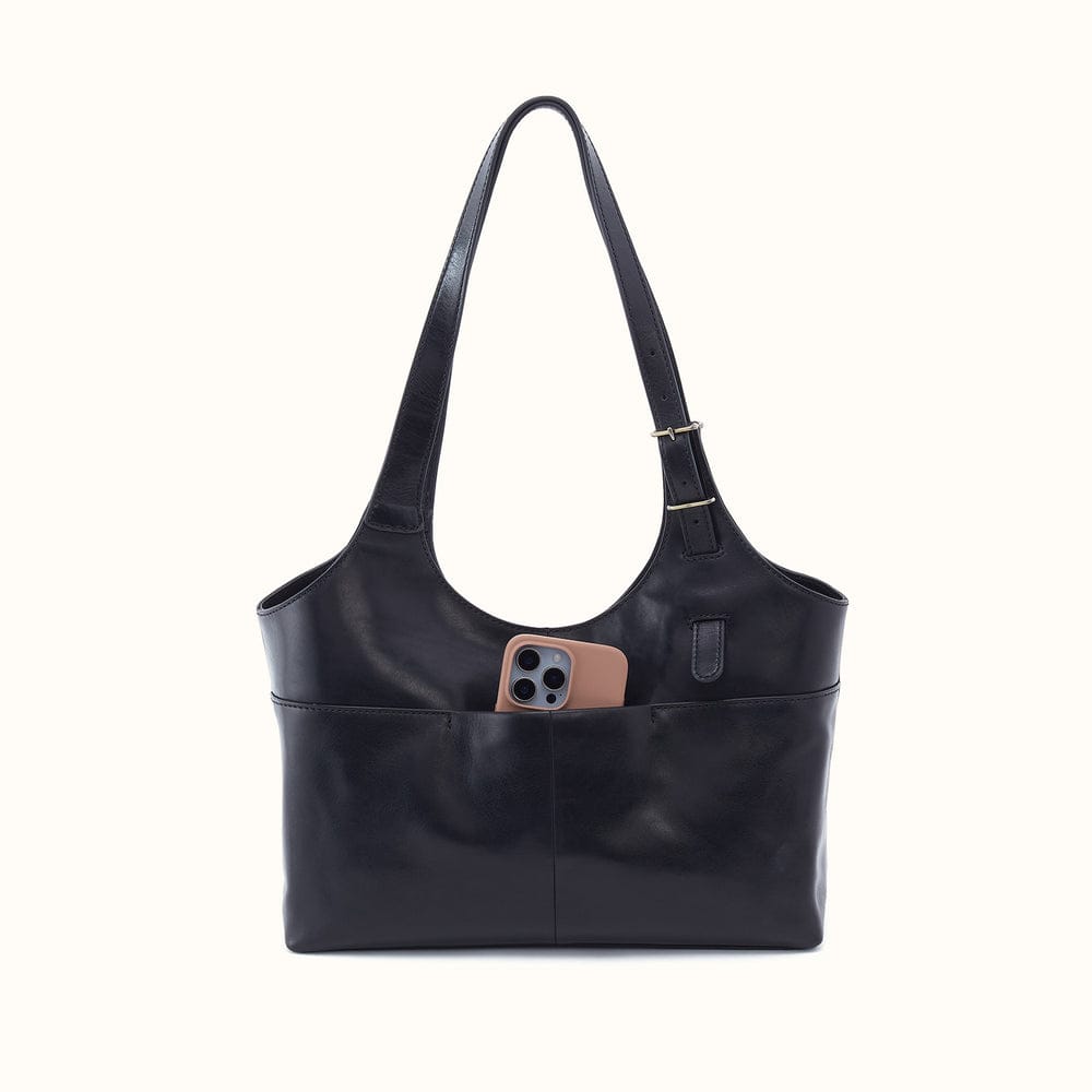 Hobo Atlas Tote Patina Leather - Black - Little Miss Muffin Children & Home