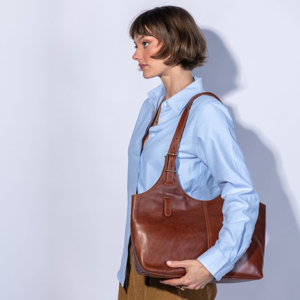 Hobo Atlas Tote Patina Leather - Pecan Ridge - Little Miss Muffin Children & Home