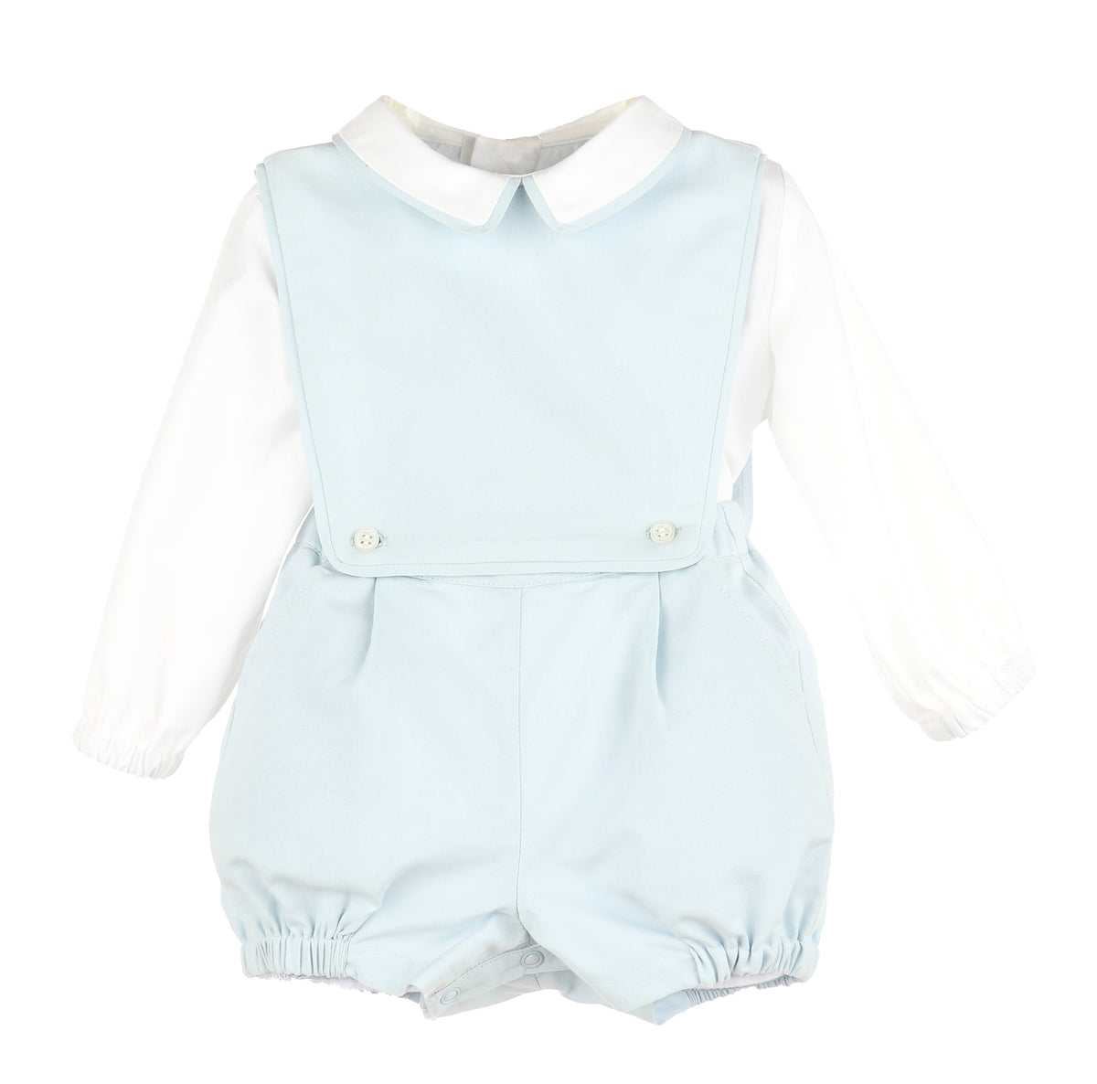 Casero & Associates Casero & Associates Poplin Classics OG Overall Set, Blue - Little Miss Muffin Children & Home