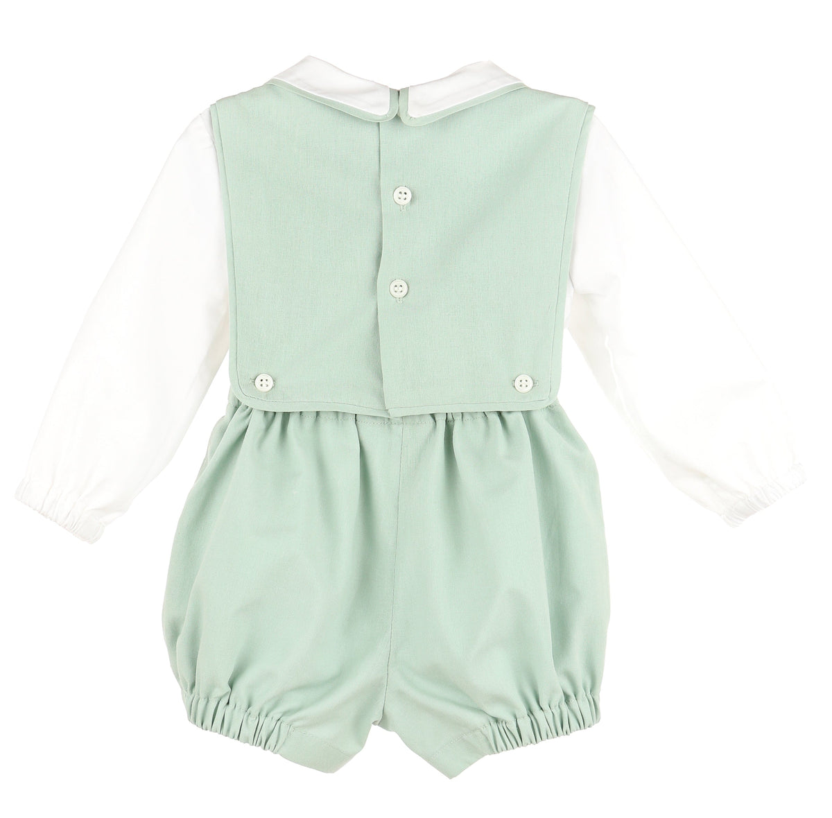 Casero & Associates Casero & Associates Poplin Classics OG Overall Set, Green - Little Miss Muffin Children & Home