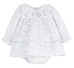 Casero & Associates Frosty Floral Scallop Ruffle Float, Blue - Little Miss Muffin Children & Home