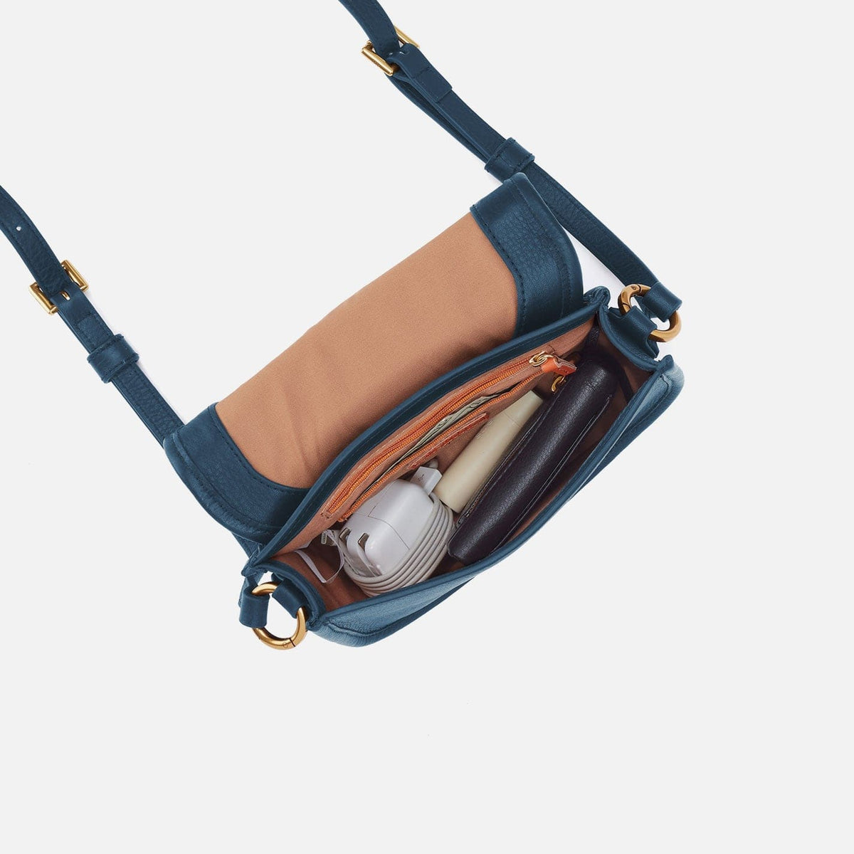 Hobo Kiva Small Crossbody in Pebbled Leather, Peacock Feather - Little Miss Muffin Children & Home