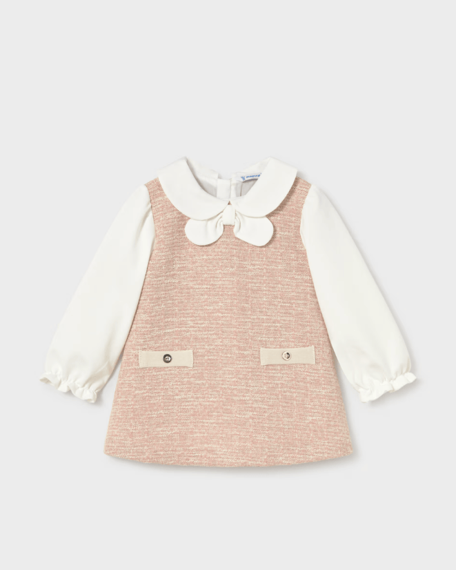 Mayoral Usa Inc Knit & Tweed Combo Dress, 2 Colors Available - Little Miss Muffin Children & Home