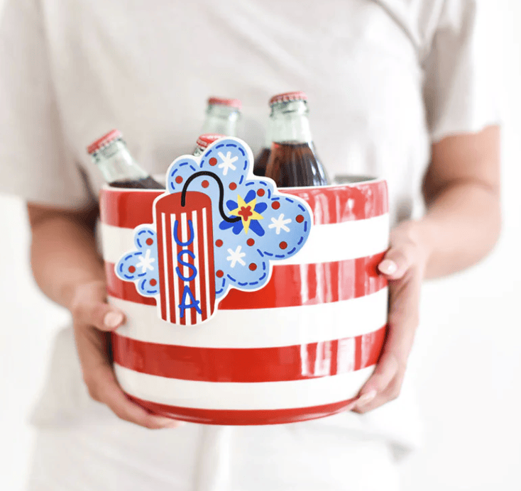 Happy Everything! Red Stripe Happy Everything Mini Bowl - Little Miss Muffin Children & Home