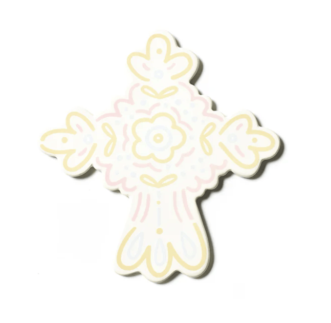 Happy Everything! Pastel Fanciful Cross Attachment, 2 Available Sizes - Little Miss Muffin Children & Home