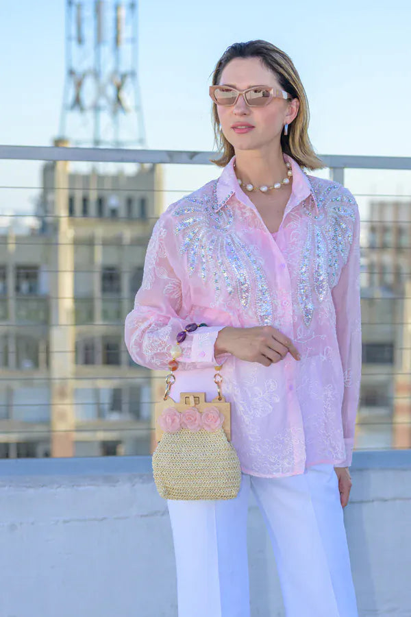 Timmy Woods Beverly Hills Solene Pink Shirt - Little Miss Muffin Children & Home