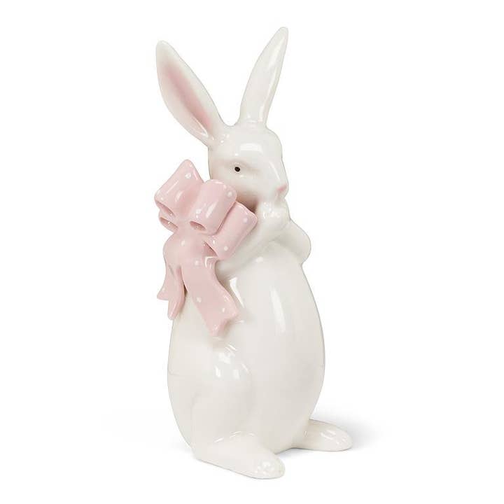 Standing Bunny with Pink Bow
