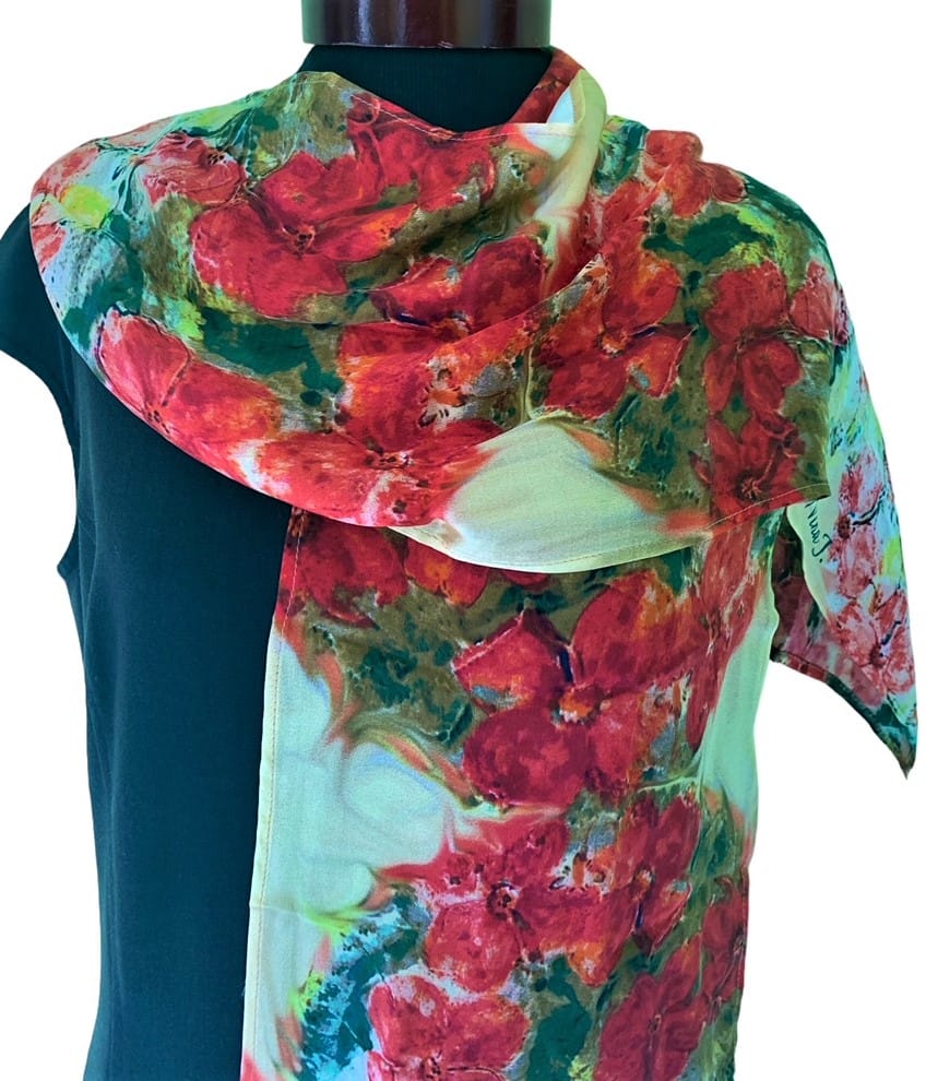 Nina J Step Into Pollination Silk Scarf - Little Miss Muffin Children & Home