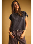 Miou Muse Suede Cap Sleeve Boxy Crop Top, 3 Colors Available - Little Miss Muffin Children & Home