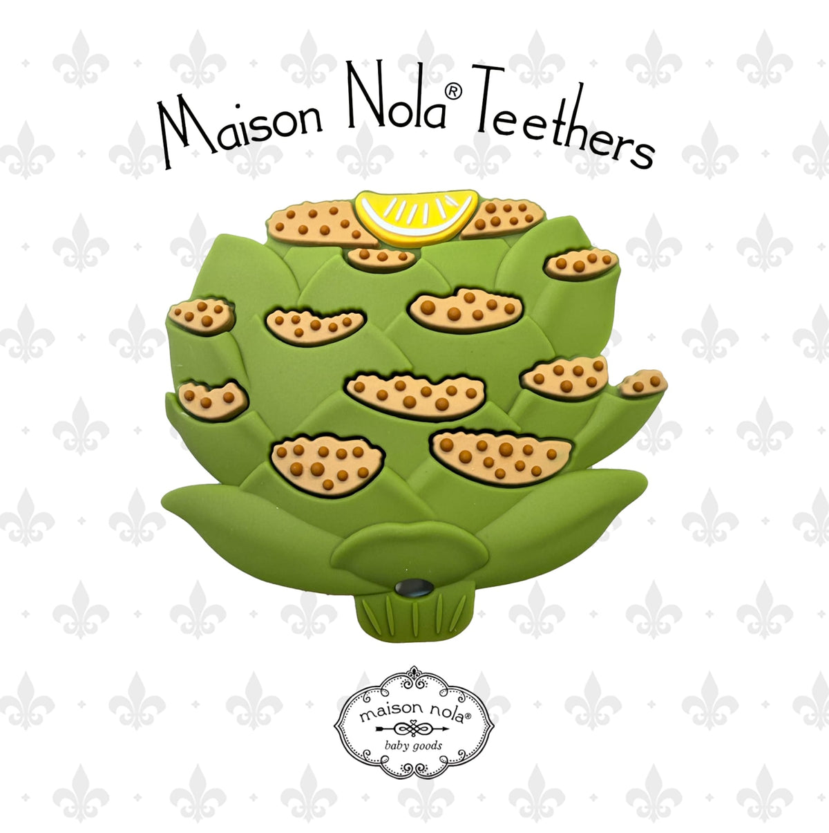 Maison Nola Stuffed Artichoke Teether - Little Miss Muffin Children & Home