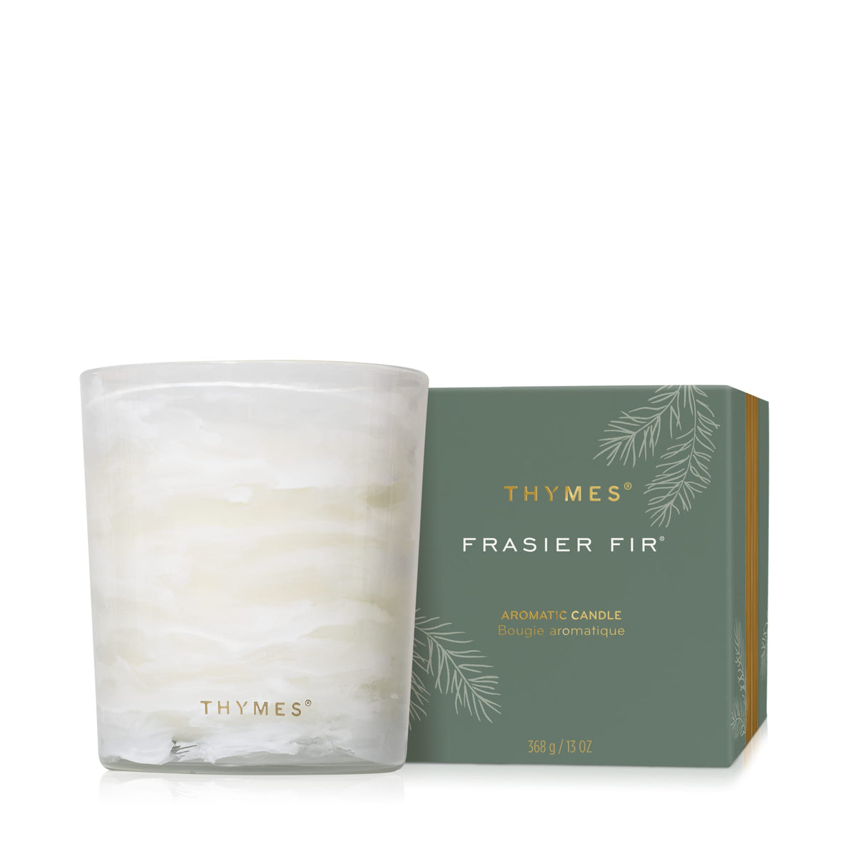 Thymes Frasier Fir Tidings Boxed Candle 13oz - Little Miss Muffin
