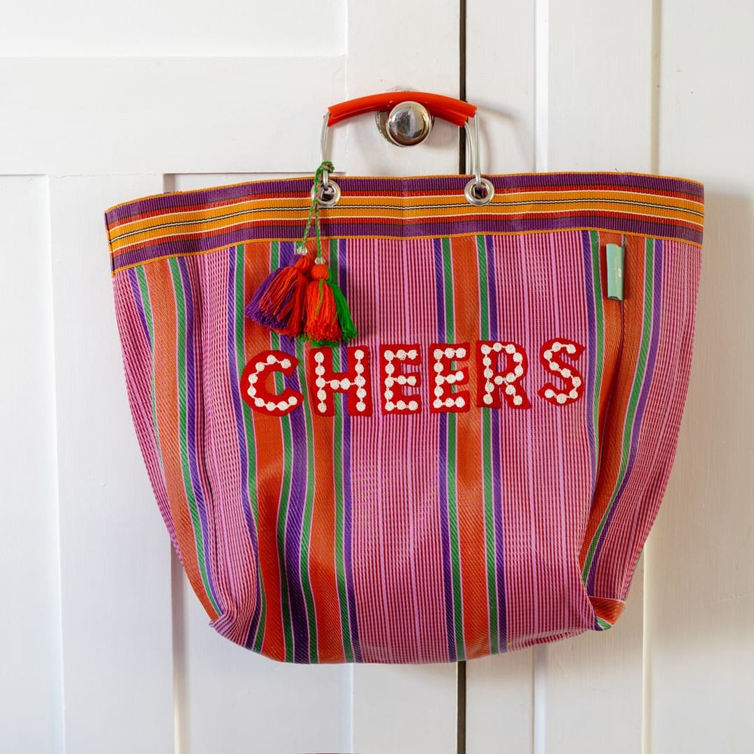 Talking Tables Recycled Plastic "Cheers" Tote Bag - Little Miss Muffin Children & Home