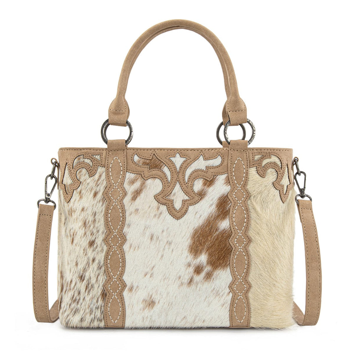 Montana West Tan Genuine Hair-On Cowhide Tote - Little Miss Muffin Children & Home