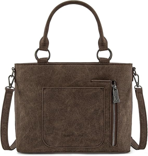 Montana West Coffee Genuine Hair-On Cowhide Tote - Little Miss Muffin Children & Home