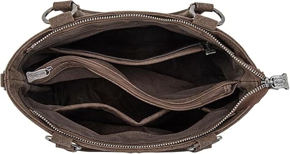 Montana West Coffee Genuine Hair-On Cowhide Tote - Little Miss Muffin Children & Home