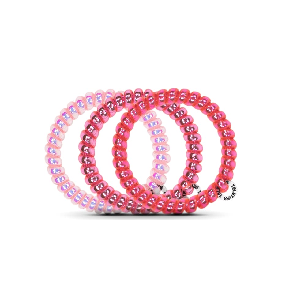Teleties Small Think Pink Hair Ties Spiral Hair Coils - Little Miss Muffin Children & Home