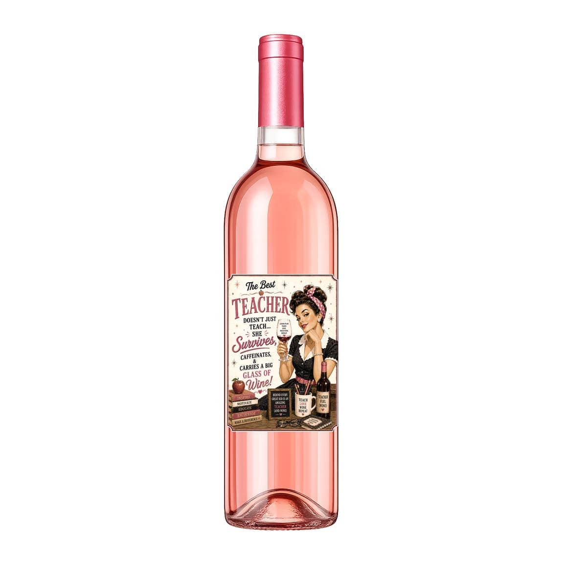 Sassy Talkin Sassy Vine Teacher Wine Label - Little Miss Muffin Children & Home