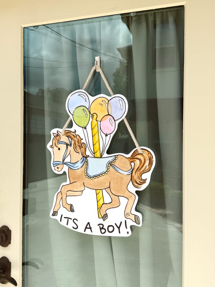 SoulTide Studios Birthday Horse Door Hanger - Little Miss Muffin Children & Home