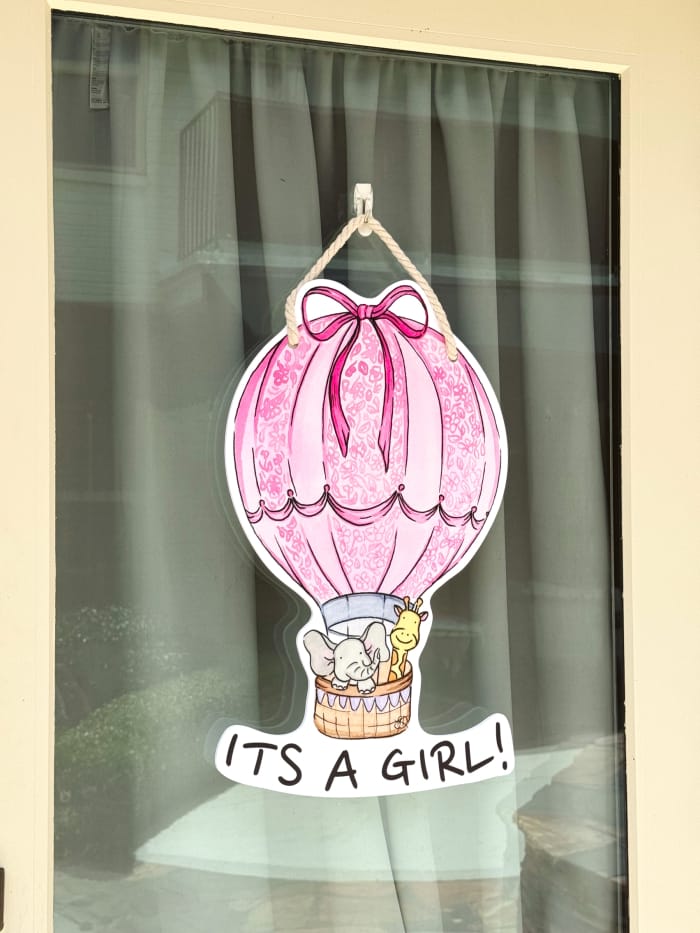 SoulTide Studios Birthday Balloon Door Hanger - Little Miss Muffin Children & Home