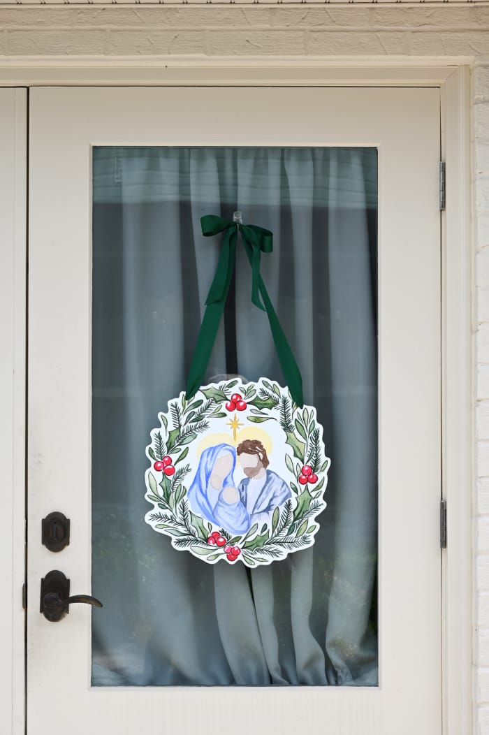 SoulTide Studios Holy Family Wreath Door Hanger - Little Miss Muffin Children & Home