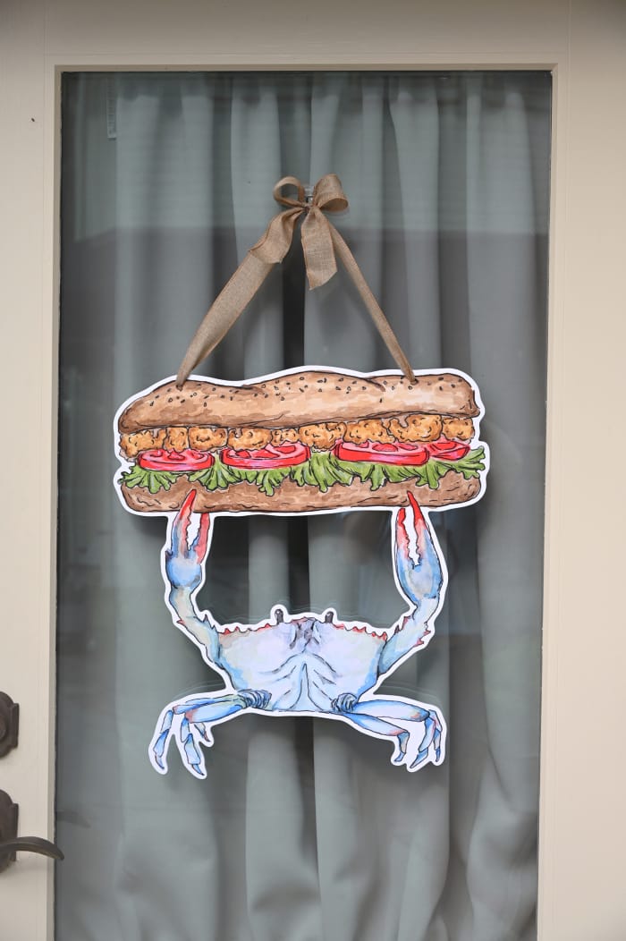 SoulTide Studios Poboy Crab Door Hanger - Little Miss Muffin Children & Home