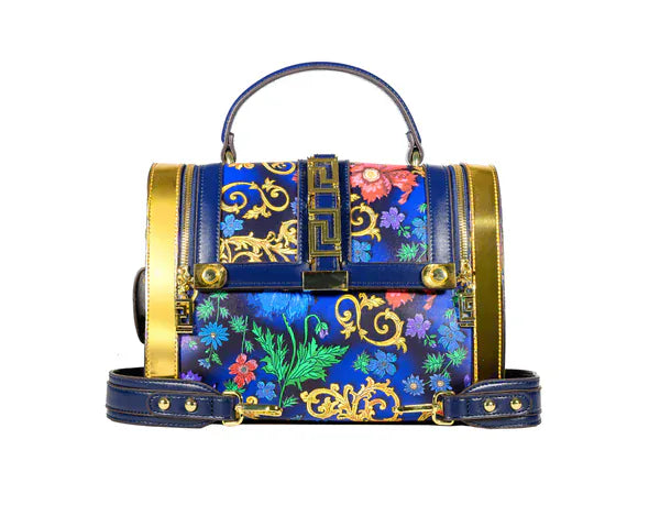 Timmy Woods Beverly Hills Celina Top-Handle Satchel Bag Orchid Vine Blue - Little Miss Muffin Children & Home