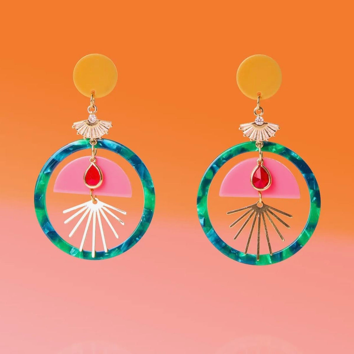 Tribe + Temple Tropic Glam Hoops - Little Miss Muffin Children & Home