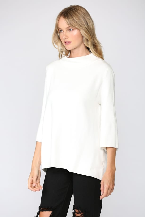 Fate by LFD Mock Neck Pull Over Bell Sleeve Sweater, 4 Colors Available - Little Miss Muffin Children & Home